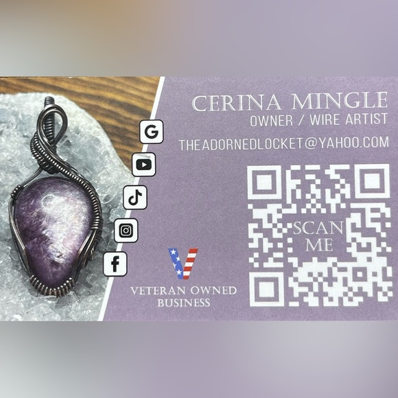 Handmade wire wrapped copper love necklace 💕 - Picture 8 of 9